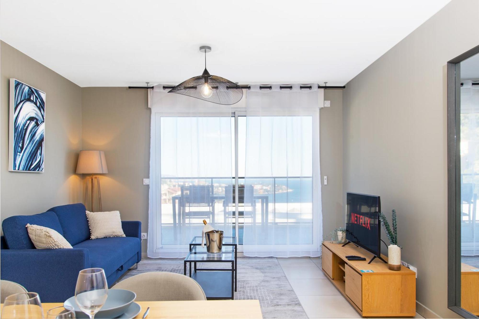 Luxury Apartment - Sea View - Private Parking - Bp Beausoleil Luaran gambar
